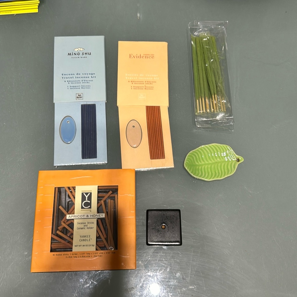 Fragrance incense sticks and holders